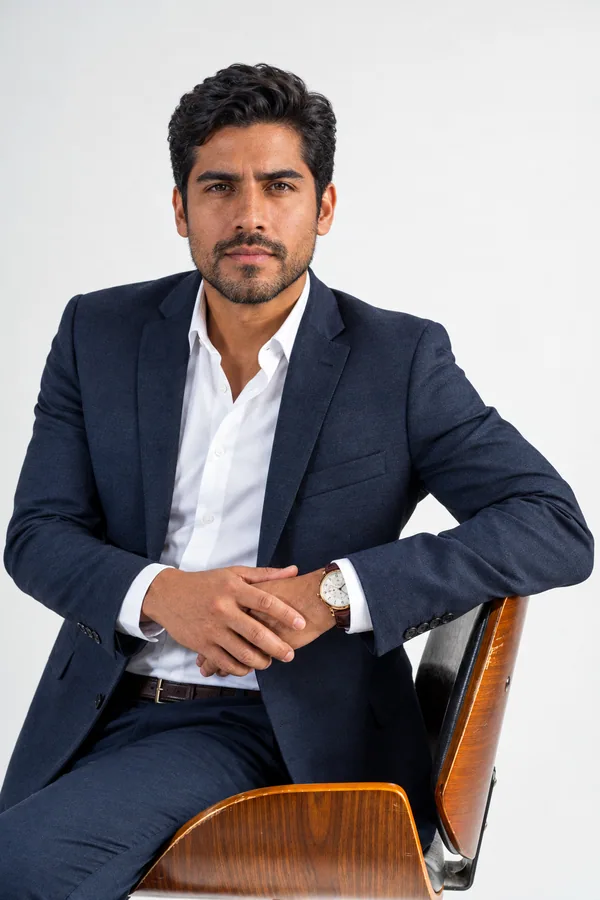 Retrato masculino sentado